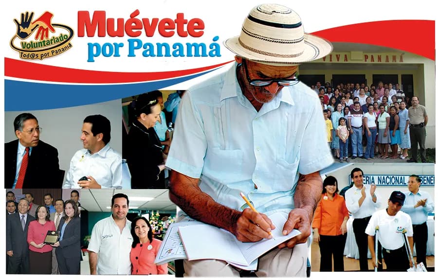 Collage del programa de alfabetización «Muévete por Panamá»